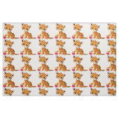 Tissu Tigre CUB avec la boule (Fat Quarter)