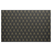 Tissu Tigre noir à rayures dorées (Yard)