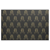 Tissu Tigre noir à rayures dorées (Fat Quarter)