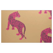 Tissu Tigre rose , Chat sauvage (Fat Quarter)