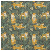 Tissu Tigres dans la forêt (Échantillon)