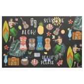 Tissu Tiki Hawaïen (Fat Quarter)
