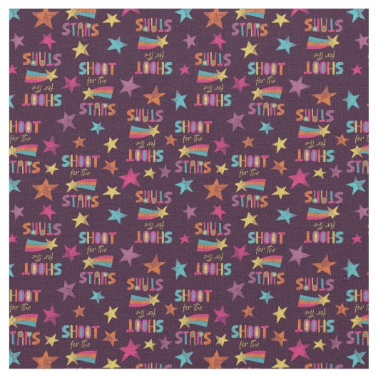 Tissu Tir pour les étoiles message positif (Fermer)