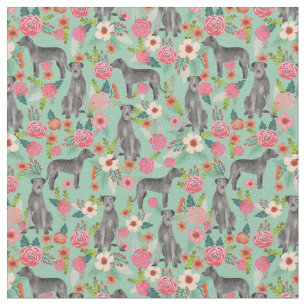 Tissu tissage de loup d'Irlande fourrure vintage menthe
