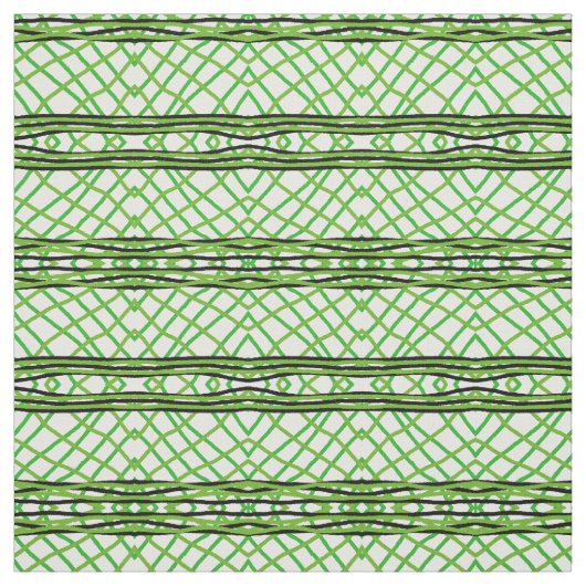 Tissu - Tissu vert/noir/blanc (Échantillon)