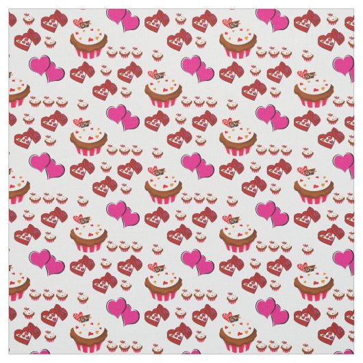 Tissu Tissus de la Saint-Valentin (Échantillon)