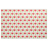 Tissu Tissus de ressort rouge tulipe et vert (Fat Quarter)