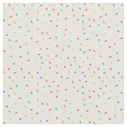 Tissu Tissus Feuille en chute - Blanc (Fermer)
