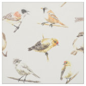 Tissu Tit birds motif (Échantillon)