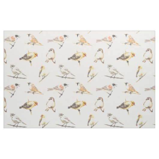 Tissu Tit birds motif (Fat Quarter)