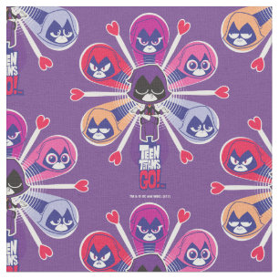 Tissu Titans Ados, partez ! Emoticlones de Raven