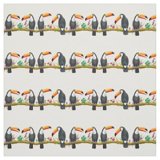 Tissu Toco Toucan Talk Toco Tropical (Échantillon)