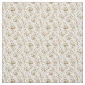 Tissu Toile beige douce avec Roses et feuillage de jardi (Échantillon)