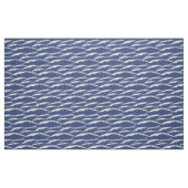 Tissu Toile bleu foncé et blanc (Fat Quarter)