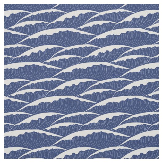 Tissu Toile bleu foncé et blanc (Échantillon)