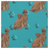 Tissu Toile bleue de Vizsla (Fermer)