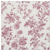 Tissu Toile botanique rose délicate (Échantillon)
