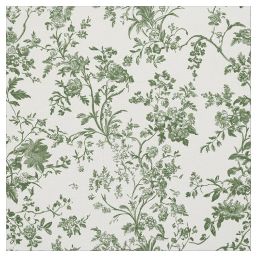 Tissu Toile botanique vert tendre (Échantillon)