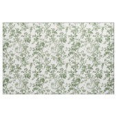 Tissu Toile botanique vert tendre (Fat Quarter)