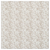 Tissu Toile Brown avec fleurs et branches (Échantillon)