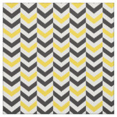 Tissu Toile Chevron Gris et Jaune (Échantillon)