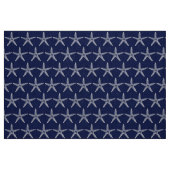 Tissu Toile côtière de monogramme blanc vintage (Fat Quarter)