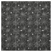 Tissu Toile d'araignée blanche Halloween (Échantillon)