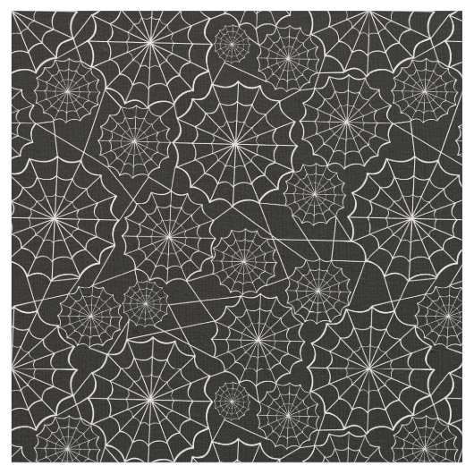 Tissu toile d'araignée d'halloween (Fermer)