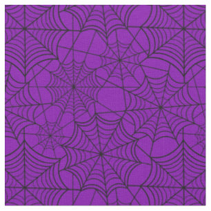 Tissu toile d'araignée violette d'halloween