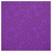 Tissu toile d'araignée violette d'halloween (Échantillon)