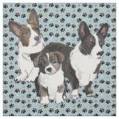 Tissu Toile de Cardigan Corgi (Échantillon)