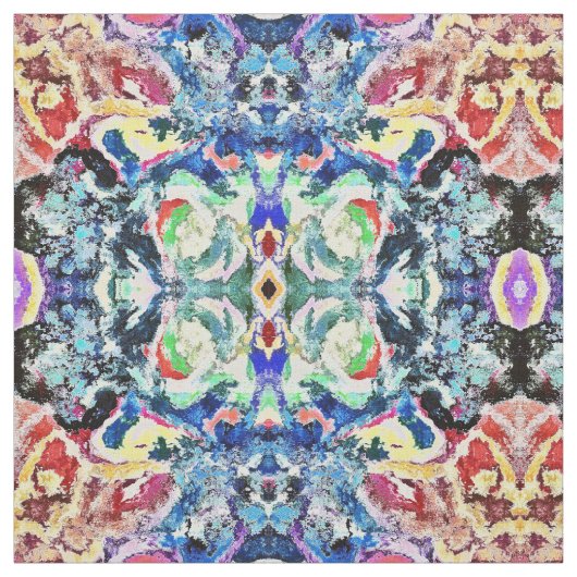 TISSU TOILE DE COTON ABSTRACT 1.1.1 X YARD (Échantillon)