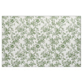 Tissu Toile de fleurs vert antique (Fat Quarter)