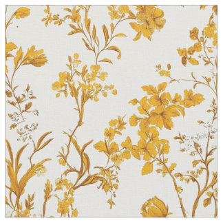 Tissu Toile de jardin doré