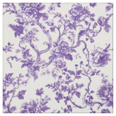 Tissu Toile de vigne florale violette (Échantillon)