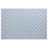 Tissu Toile dentaire / Flore dentaire en blues (Yard)