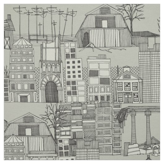 Tissu toile dystopique mono (Échantillon)