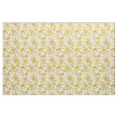 Tissu Toile Fleur de Moutarde (Yard)