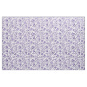 Tissu Toile florale botanique violette (Yard)