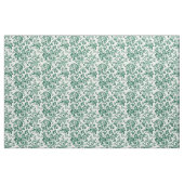 Tissu Toile Florale Verte Classique (Yard)