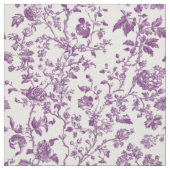 Tissu Toile Florale Violet Clair (Échantillon)