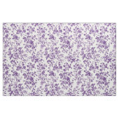 Tissu Toile florale violet foncé (Fat Quarter)