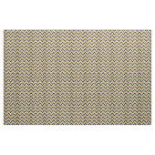 Tissu Toile Pattern Chevron Black et Gold (Yard)