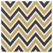 Tissu Toile Pattern Chevron Black et Gold (Fermer)