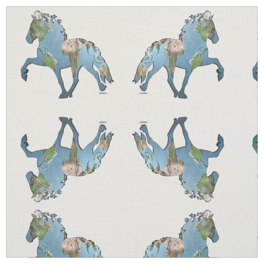 Tissu Tolt le monde (Échantillon)