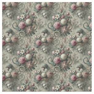 Tissu Tonalité & Queue - Carrelage Gothique Dense