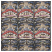 Tissu Tonnerre à visage totem (Échantillon)