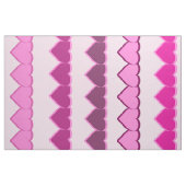 Tissu Tons des lignes de coeur rose (Fat Quarter)