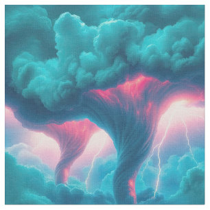 Tissu Tornades Nuages de tempête Éclair