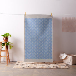 Tissu torsadée de nuages bleus